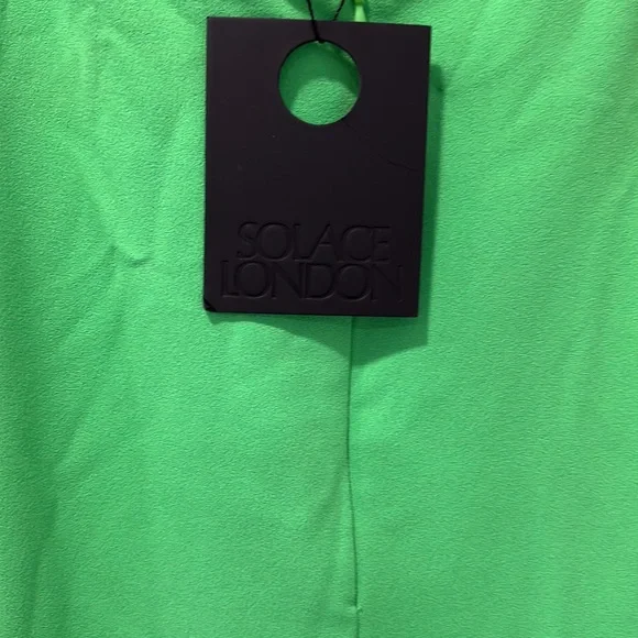 Solace london green halter open back maxi lime green - Picture 6 of 9